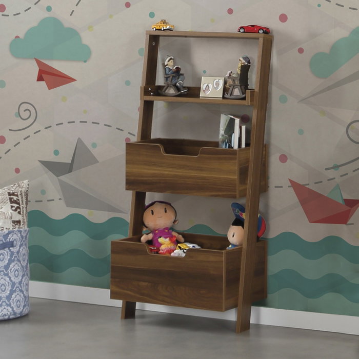 Hanah Home Estantería Low - Walnut Hanah Home Estantería Low - Walnut
